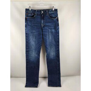 American Eagle Jeans Mens 32x34 Blue Airflex+ Relaxed Straight Denim